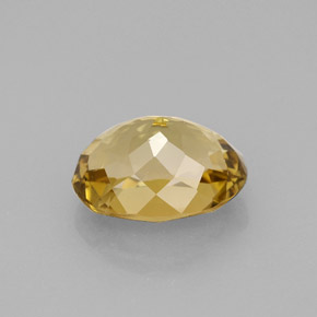 Tourmaline jaune naturelle coupe ovale, 2,83 ct, VVS-VS