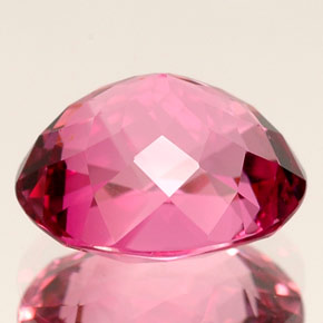 Tourmaline rose naturelle coupe ovale, 3,32 ct, VVS-VS