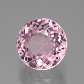 Tourmaline rose naturelle coupe roude, 3,50 ct, VVS-VS