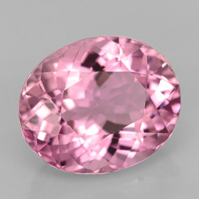 Tourmaline rose naturelle coupe ovale, 5,10 ct, VS