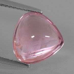 Tourmaline rose naturelle en forme de poire, 3,40 ct, transparent