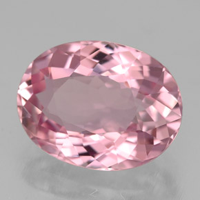 Tourmaline rose naturelle coupe ovale, 3,49 ct, VVS