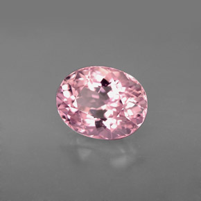 Tourmaline rose naturelle coupe ovale, 3,09 ct, VVS-VS