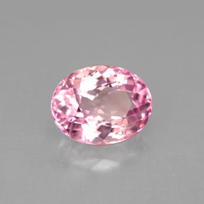 Tourmaline rose naturelle coupe ovale, 2,65 ct, VVS-VS