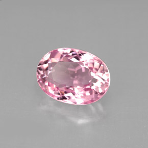 Tourmaline rose naturelle coupe ovale, 2,73 ct, VVS-VS