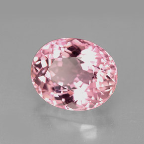 Tourmaline rose naturelle coupe ovale, 4,43 ct, VVS-VS