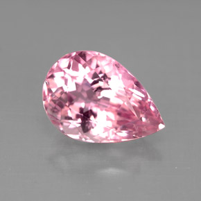 Tourmaline rose naturelle en forme de poire, 2,90 ct, VS