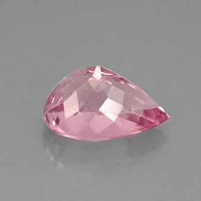 Tourmaline rose naturelle en forme de poire, 2,90 ct, VS