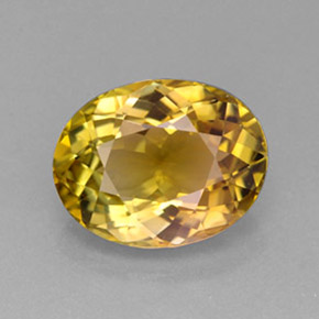 Tourmaline multicolore naturelle coupe ovale, 3,67 ct, VVS