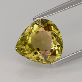 Tourmaline multicolore naturelle en forme de poire, 2,35 ct, IF