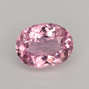 Tourmaline rose naturelle coupe ovale, 3,01 ct, VVS-VS