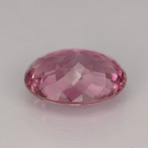 Tourmaline rose naturelle coupe ovale, 3,41 ct, VS-SI