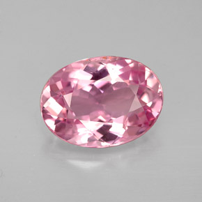 Tourmaline rose naturelle coupe ovale, 2,60 ct, VVS-VS