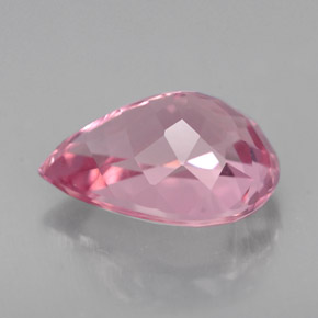 Tourmaline rose naturelle en forme de poire, 2,25 ct, VS