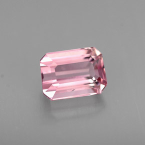 Tourmaline rose naturelle taille émeraude, 0,94 ct, VS-SI