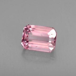 Tourmaline rose naturelle taille émeraude, 0,94 ct, VS-SI