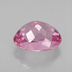 Tourmaline rose naturelle coupe ovale, 1,69 ct, VVS