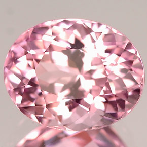 Tourmaline rose naturelle coupe ovale, 2,55 ct, IF