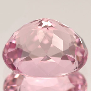 Tourmaline rose naturelle coupe ovale, 2,55 ct, IF