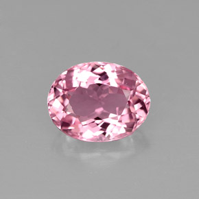 Tourmaline rose naturelle coupe ovale, 1,62 ct, IF
