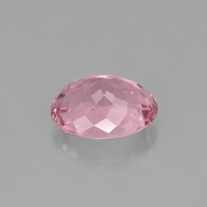 Tourmaline rose naturelle coupe ovale, 1,62 ct, IF