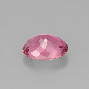 Tourmaline rose naturelle coupe ovale, 1,55 ct, VS