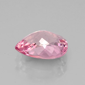 Tourmaline rose naturelle en forme de poire, 1,77 ct, VVS-VS