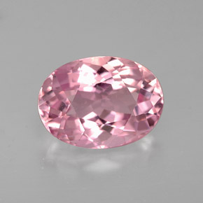 Tourmaline rose naturelle coupe ovale, 2,19 ct, VVS