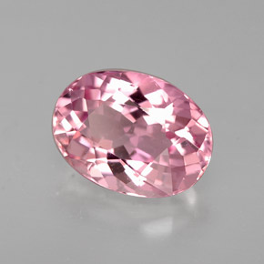 Tourmaline rose naturelle coupe ovale, 2,19 ct, VVS
