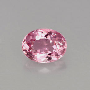 Tourmaline rose naturelle coupe ovale, 1,42 ct, VVS