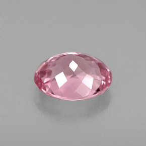 Tourmaline rose naturelle coupe ovale, 1,69 ct, VVS