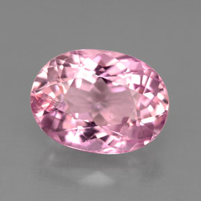Tourmaline rose naturelle coupe ovale, 3,95 ct, SI
