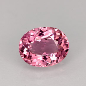 Tourmaline rose naturelle coupe ovale, 2,24 ct, VVS