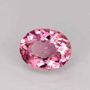 Tourmaline rose naturelle coupe ovale, 2,24 ct, VVS