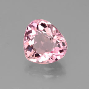 Tourmaline rose naturelle en forme de poire, 1,82 ct, VVS