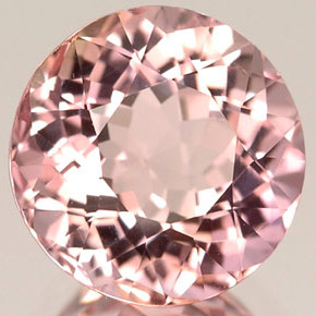 Tourmaline rose naturelle coupe roude, 3,35 ct, VVS