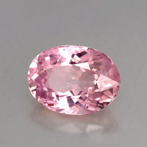 Tourmaline rose naturelle coupe ovale, 2,79 ct, VS