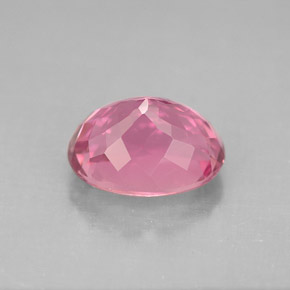 Tourmaline rose naturelle coupe ovale, 3,41 ct, VS