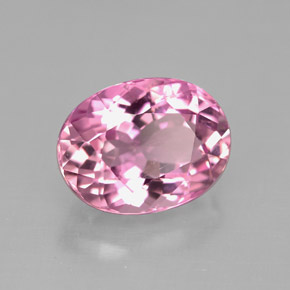 Tourmaline rose naturelle coupe ovale, 3,61 ct, VVS-VS
