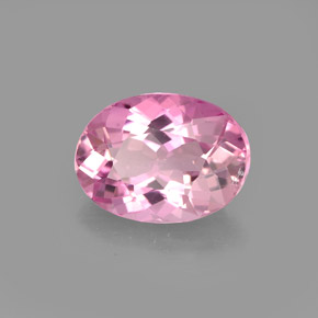 Tourmaline rose naturelle coupe ovale, 1,72 ct, VVS-VS