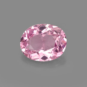 Tourmaline rose naturelle coupe ovale, 1,74 ct, VVS-VS
