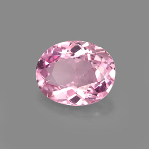 Tourmaline rose naturelle coupe ovale, 1,74 ct, VVS-VS