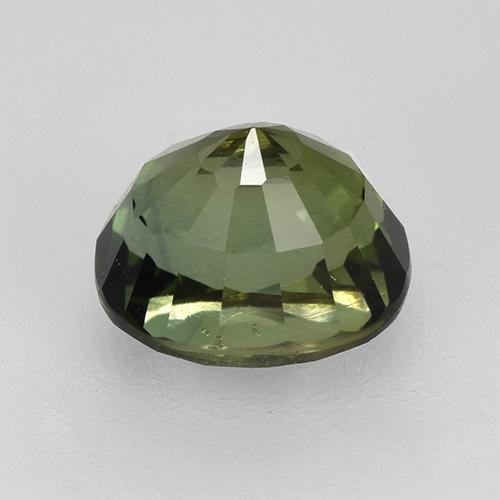 Tourmaline vert naturelle coupe ovale, 1,53 ct, VVS-VS