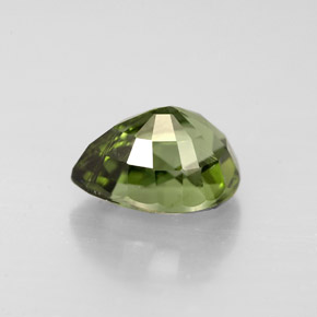 Tourmaline vert naturelle en forme de poire, 1,85 ct, VS