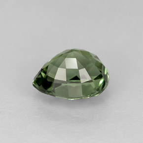 Tourmaline vert naturelle en forme de poire, 1,29 ct, VVS