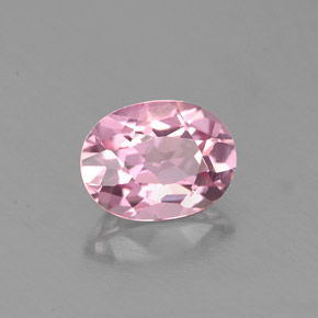 Tourmaline rose naturelle coupe ovale, 0,88 ct, VS-SI