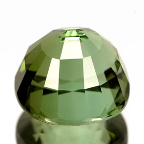 Tourmaline vert naturelle coupe coussin, 2,98 ct, IF