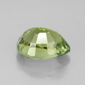 Tourmaline vert naturelle en forme de poire, 1,82 ct, VVS