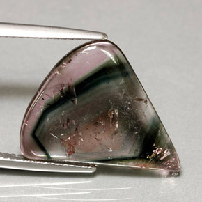 Tourmaline multicolore naturelle transparent, 8,02 ct, transparent / translucide