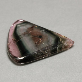 Tourmaline multicolore naturelle transparent, 8,02 ct, transparent / translucide